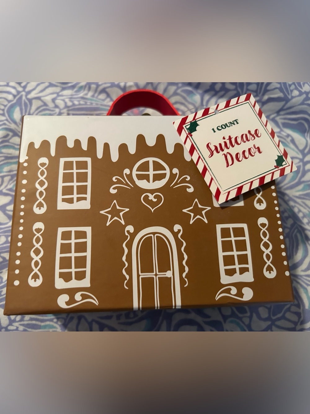 Holiday Gingerbread Decorative Box New